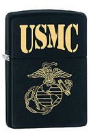 Zippo Personalized Message Engraved on Backside Customized U.S. Marine Corps. Windproof Lighter (Style7)