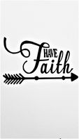 Chase Grace Studio Have Faith Religious Christian Vinyl Decal Sticker|Black|Cars Trucks Vans SUV Laptops Wall Art|5.5" X 3.5"|CGS646