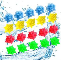 Washer Balls Solid Colorful Laundry Ball Tangle-Free Reusable Dryer Balls, Lint Catcher for Washing Machine (20pcs)