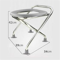 Foldable Elderly Toilet Seat, Toilet Chair, Pregnant Women Adult Toilet, Stainless Steel Patient Toilet Stool,2