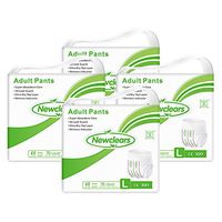 Newclears Incontinence Underwear for Women Men, Disposable Adult Diapers Absorbent Pull Ups Maximum Absorbency for Disability Postnatal Patient Bedridden Care, 10 Count/Pack, 4 Pack, L