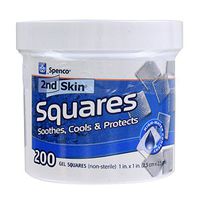 Spenco 2nd Skin Squares Soothing Protection for Blisters, Hot Spots and Skin Irritations, Gel Squares 200-Count