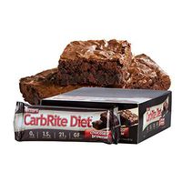 CarbRite Diet Bars – Keto, Low Carb, Sugar Free, Gluten Free, Fats, Protein - Chocolate Brownie - 12 Bars