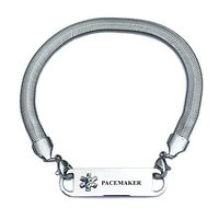 Pre-Engraved Chevron Pattern"Pacemaker" Medical ID Bracelets for Women