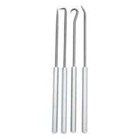Pick and Hook Set, Steel, 6-5/16in.L, 4 pcs