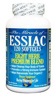 Essiac Tea Softgels, 796 mg, 120 Soft Gels, Eight Herb Essiac, All Natural, Organic Caramel Color, No Brewing or Refrigeration, Great for Travel, 30 Day Supply