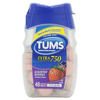 Tums E-X Berries Size 48s Tums E-X 750 Assorted Berries 48ct