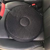 Car Seat Rotating Cushion, Mexidi Non-Slip Revolving Cushion Swivel Sponge Foam Mobility Aid Chair Seat Cushion (Black)
