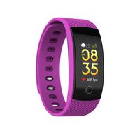 Choosebuy Bluetooth Smart Watch, Touch Screen Health Intelligent Wristwatch IP67 Waterproof Sleep Blood Pressure Heart Rate Monitor Smart Bracelet for Android/IOS For Men/Women/Elderly (Purple)