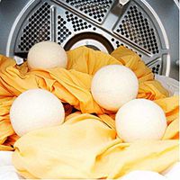 OKOKMALL US--1PCS Natural Fabric Virgin Wool Dryer Balls Reusable Softener Laundry White New