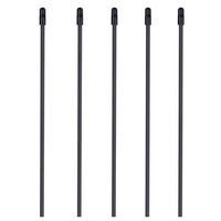 XPURC Plastic Antenna Tube and Cap Blue for Rc Model 5 Pcs ... (Black)