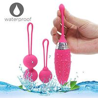 Kegel Balls for Exercise Pelvic Floor Strengthening Device Bladder Control & Beginners - Safe Silicone Remote Controlled Kegel Exercise (Sweet Pink)