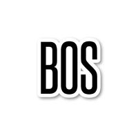 BOS Boston Sticker Airport Codes Stickers - Laptop Stickers - Vinyl Decal - Laptop, Phone, Tablet Vinyl Decal Sticker S12178