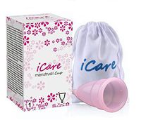 RONSHIN Silica Gel Menstrual Cup, Ruby Cup Feminine, Hygiene Cups, FDA Approved, Effective & Reusable - S/L