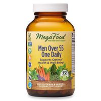 MegaFood, Men Over 55 One Daily, Supports Optimal Health and Wellbeing, Multivitamin and Mineral Dietary Supplement, Vegetarian, 90 tablets (90 servings)
