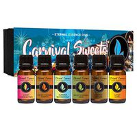Carnival Sweets - Gift Set of 6 Premium Fragrance Oils - Candy Corn, Salted Caramel Pumpkin, Candy Concoction, Summer Boardwalk, Spiced Caramel Pear and Maple Pecan - Eternal Essence Oils