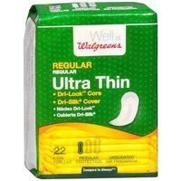 Walgreens Ultra Thin Pads Maxi Regular 22 ea