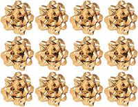 Decorative Confetti Gift Bows, Medium, Metallic Gold (12/pkg) Pkg/1