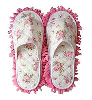 Black Temptation Creative Useful Mop Slippers Floor Cleaning Slippers Rose