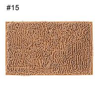 TbpersicwT Home bedroom carpet door mat, Solid Color Chenille Bedroom Kitchen Door Floor Mat Entrance Antislip Carpet Rug - 15#
