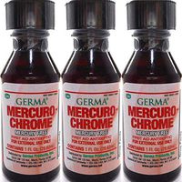 MercuroChrome Antiseptic 1oz Prevent infection in cuts, scrapes and burns QTY-3