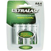 Ultralast AA Rechargeable NiCd Battery Retail Pack - 4 Pack