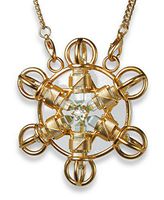 Buddha Maitreya The Christ Shambhala Star in 24K Gold Plate- Shambhala Healing Tool to Wear