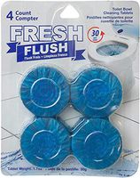 Jacent Fresh Flush Automatic Toilet Bowl Cleaning Tablets (4 per Pack), 72 Pack/case