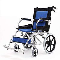 NADAENF Travel Elderly Manual Wheelchair Folding Lightweight Aluminum Portable Handicapped Hand Push Scooter Wheelchairs Transport