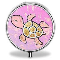 IMLONE Pill Organizer- Sliver Weekly Pill Boxes with 3 Components and Mirror for Travelling and Daily Needs,Compartments to Hold Vitamins, Cod Liver Oil, Supplements and Medication