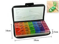 Weekly Travel Pill Organizer 4 Times A Day Prescription And Medication Wallet Pill Box Reminder