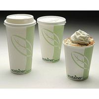 8 oz. Ecotainer Paper Hot Cup - 1000 per case