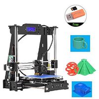 KKmoon High Precision Desktop 3D Printer Kits DIY Self Assembly Acrylic Frame Reprap i3 with TF Card Max. Printing Size 220220240mm Support ABS/PLA/TPU/Wood Filament