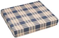 Hermell Products WC4420CVR Plaid Polycotton Cover for 16-Inch by 18-Inch by 2-Inch Cushion