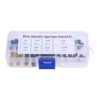 Baosity 80 Piece Plastic Trimmer Variable Capacitors Kit 5pF - 120pF(8 Values/Types)
