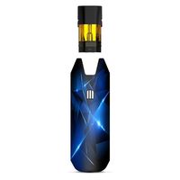 IT'S A SKIN Decal Vinyl Wrap Compatible with STIIIZY BIIIG Big <b>TM</b> Premium Vaporizers Sticker Sleeve Cover | Vape Stickers Skins Cover| Triangle Razor Blue Shapes