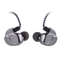 BOEYZ K2 In Ear Earphones,2BA & 2DD in Ear Monitor Hybrid Earphone with 0.78mm 2 Pin Detachable Cables for 3.5mm IPhone,Ipad and 90% of 3.5mm Android Mobile,Sound Customization Earphone(Silver no mic)