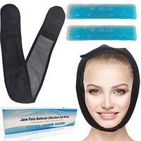 Face ice Pack for Jaw, Head and Chin, 2 Reusable Hot or Cold Gel Packs Pain Relief for TMJ, Oral and Facial Surgery, Dental Implants