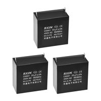 uxcell CBB61 Run Capacitor 450V AC 20uF 2-pin Metallized Polypropylene Film Capacitors for Ceiling Fan 3Pcs