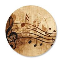 Sheet Music Envelope Seals - Set of 144 Self-Adhesive, Flat-Sheet, 1-1/2" Sticker Seals, By Colorful Images