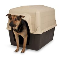 Aspen Pet Petbarn Dog House Snow and Rain Diverting Roof Raised Floor No-Tool Assembly 4 Sizes Available