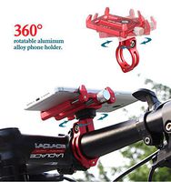 Gub PLUS 8 Rotatable Bike Mount Burglarproof Universal Anti drop out Cell Phone Bicycle Handlebar & Motorcycle Holder Cradle with 360 Rotate adjustable size for iPhone Samsung etc BLACK