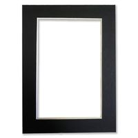 Picture Frame Factory Outlet - 5x7 Black Pre-Cut Picture Mat with Black Core Bevel Cut for 4x6 Photo (4)