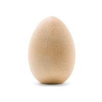 Wooden Eggs for Crafts and Easter Décor, 2" x 1-3/8", Pack of 100, Unpainted Wood Eggs, by Woodpeckers