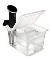 EVERIE Sous Vide Container 12 Quart EVC-12 with Collapsible Hinge Lid for Anova Cookers (Corner Mount) (Does Not Fit Nano or AN500-US00)