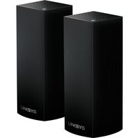 Linksys Velop Tri-Band Home Mesh WiFi System - WiFi Router/WiFi Extender for Whole-Home Mesh Network (2-pack, Black)
