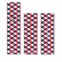 SWZLE 2 Reusable Stainless Steel Straight Straws & 1 Cleaning Brush - Portable Set with Sleek Talevera Red Case - BPA Free - Fits in Pocket, Purse & Backpack for Travel & Household - Black