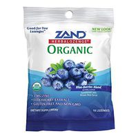 Zand HerbaLozenge Organic Cranberry Raspberry | Throat Lozenges w/VIT. C & Zinc for Immune Support | No Corn Syrup or Cane Sugar | 1 Bag, 18ct