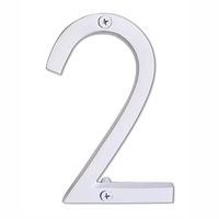 NACH hh-sdw6-wht-2 House Address Number Floating Shadow, Glossy White #2
