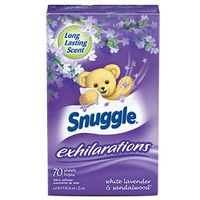 Snuggle lled Exhilarations Fabric Softener Dryer Sheets, Lavender & Vanilla Orchid 2